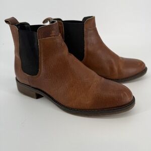 Bull Boxer 7 Emma Caramel Cognac Distressed Leather Boots Boho Festival Chelsea